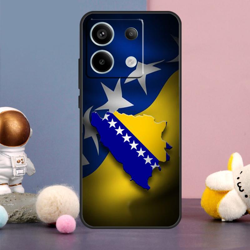 Cover Bandiera Bosnia ed Erzegovina per Xiaomi Redmi Note 13 12 11 9 10 Pro 12S 11S 10S 9S Redmi 13 12 10C 12C 13C Custodia