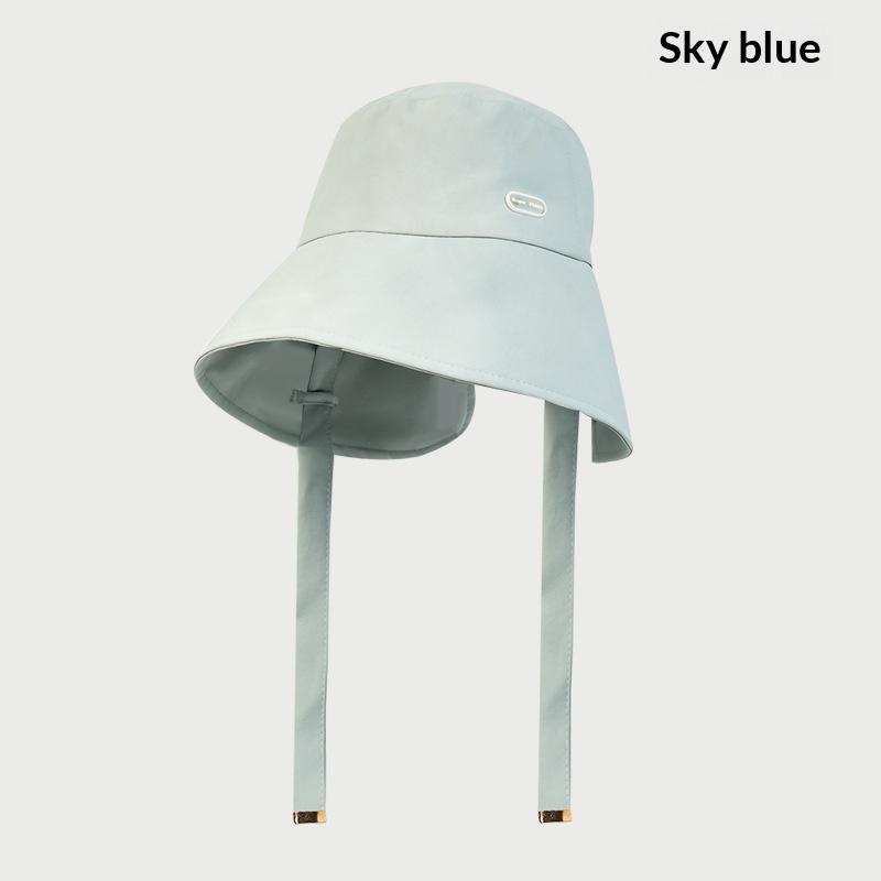 Women'S Outdoor Large Brim Ponytail Fishing Hat With Quick Drying And Sun Protection, Perfect For Beach Traveling And Cycling