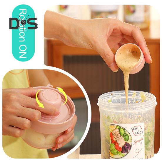 1 Set 560/760ml Capacity Scale Yoghurt Cup Sealing Practical Breakfast Oatmeal Cereal Nut Yogurt Salad Cup