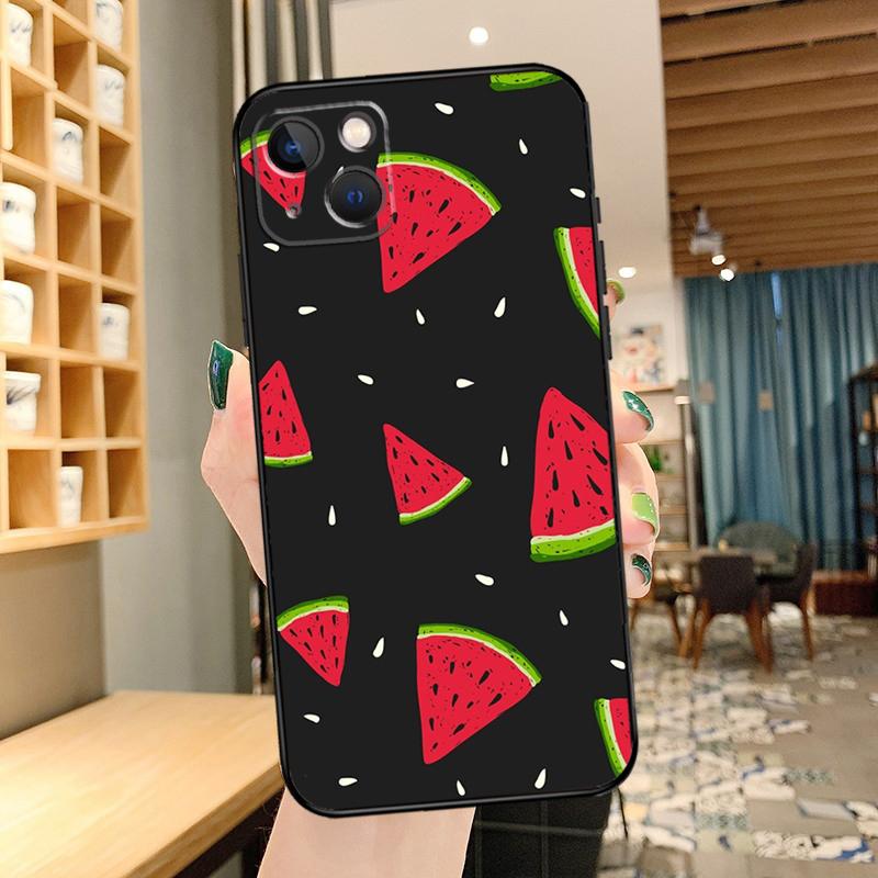 

Cute Summer Fruit Watermelon Phone Case For iPhone 16 17 Pro Max 14 13 12 11 15 Pro Max mini 15 16 Plus 16e 17 Air Cover iPhone 16 Plus