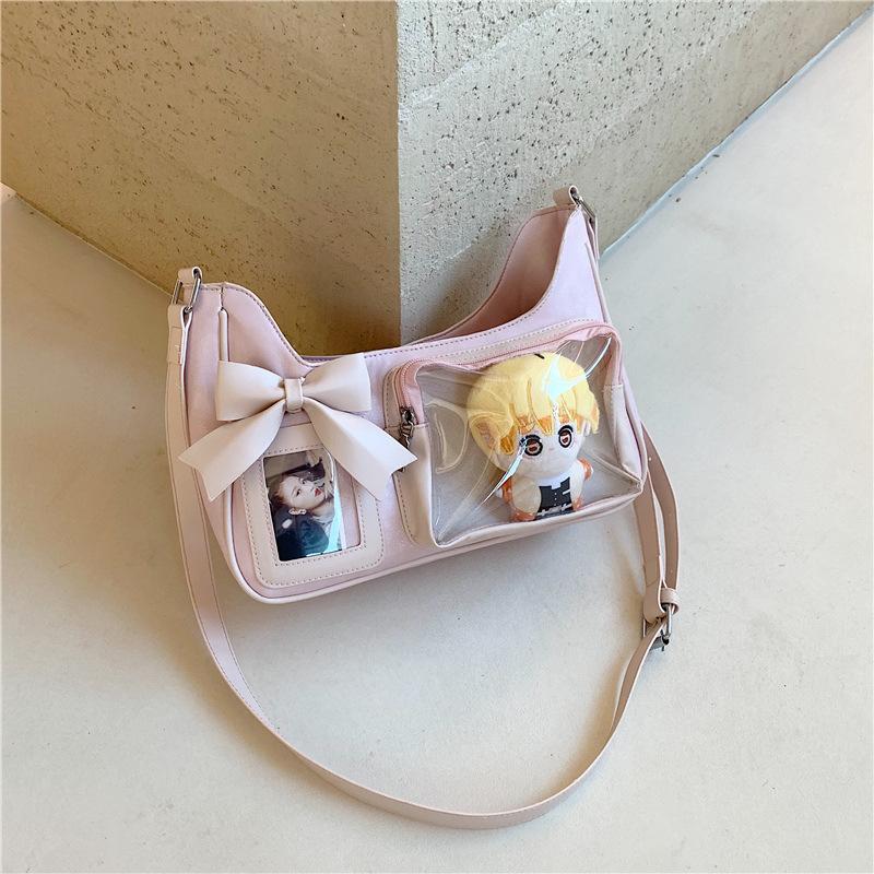 New Niche Design Sweet Cool Ulzzang Ita Bag Y2K Comic Exhibition Crossbody Bag Fashionable and Beautiful JK Uniform Shoulder Bag