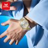 OPK Brand Watch Simple Atmosphere Quartz Watch Single Calendar Luminous Waterproof Men's Watch Men's Watch