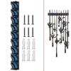 Wall Mounted Fishing Rod Rack 9 Rod Vertical Rod Holder Garage Fishing Poles Holder for Wall Garage Boats Enduring