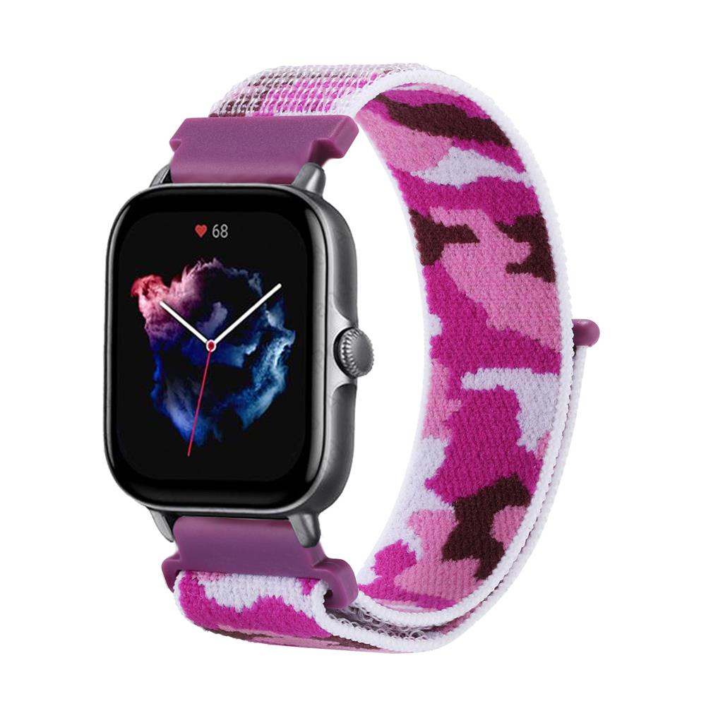 Strap For Amazfit GTS/2/2e/3/GTS2 Mini/GTR 42mm/47mm/GTR2/3/Pro strato 20/22mm nylon Camouflage Bracelet Amazfit bip strap