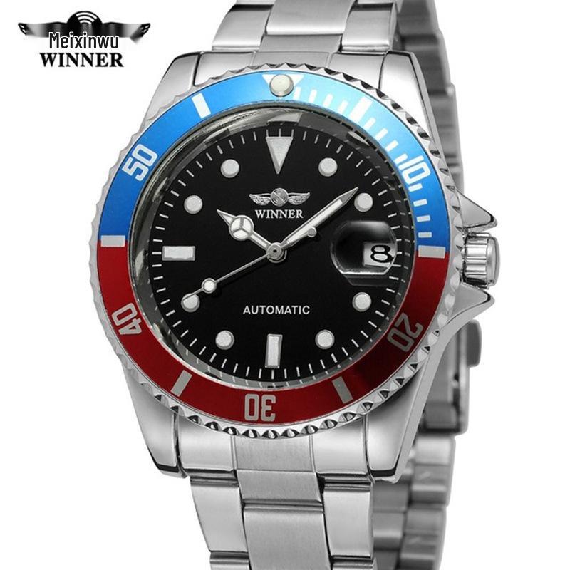 WINNER Classic Green Automatic Waterproof Mechanical Watch for Men & Women