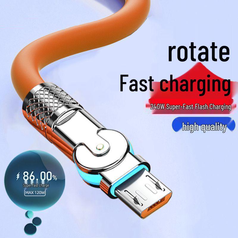 120W Fast Charging Type-C Data Cable for Huawei Honor 6A