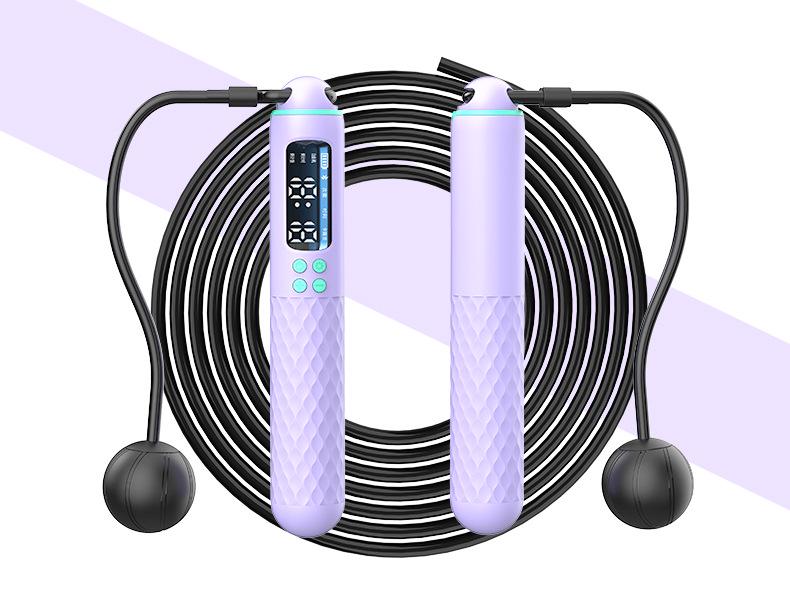 Weighted Cordless Smart Counting Jump Rope for Junior High Fitness and Exam Prep