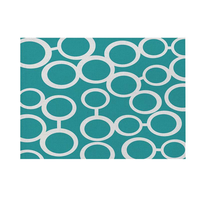 40X30cm Modern Geometric Simple Dining Tables Mat Heat Resistant Linen Placemat For Table Drink Cup Coaster Kitchen Accessories