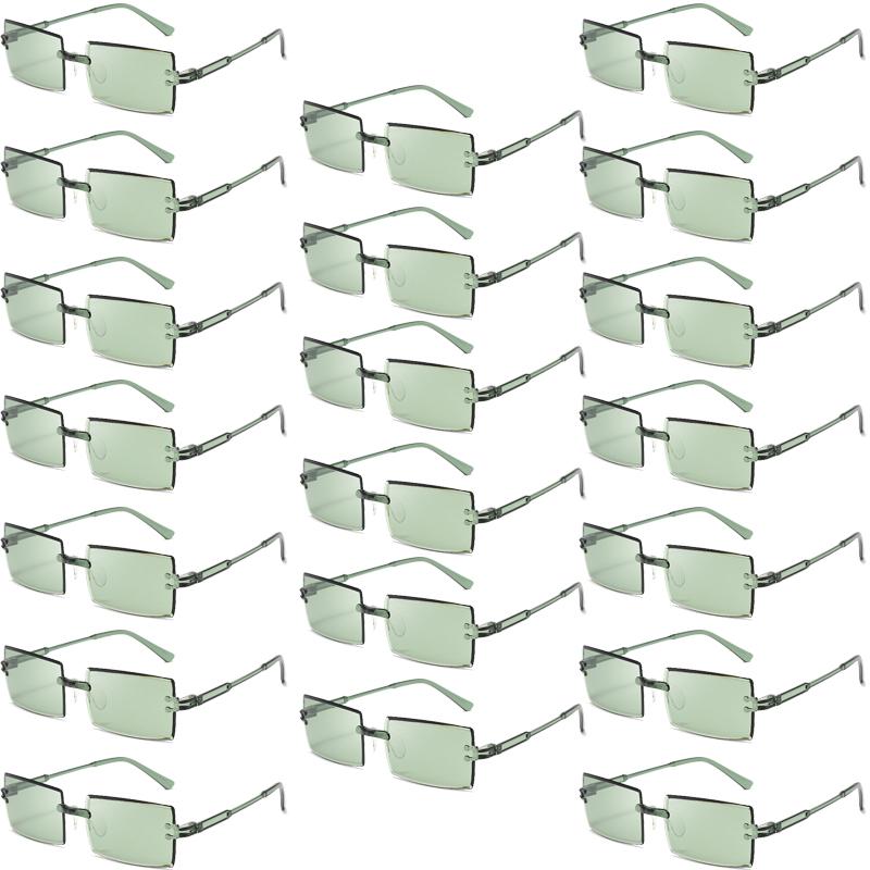 2pcs New Large Frame Square Sunglasses Women Metal Frame Colorful Lens Eyewear  Gradient Design Ladies Snake Decoration Glasses