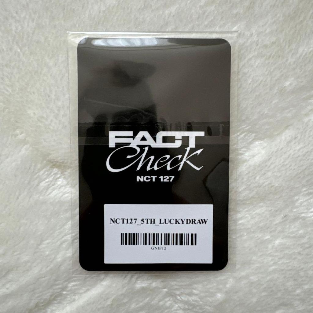[USED] NCT 127 Fact Check Lucky Drop Trading Card Haechan