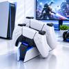 RGB Controller Charging Station for PS5 Dual Fast Charger RGB Indicator Charging Stand Docking Station Game Components
