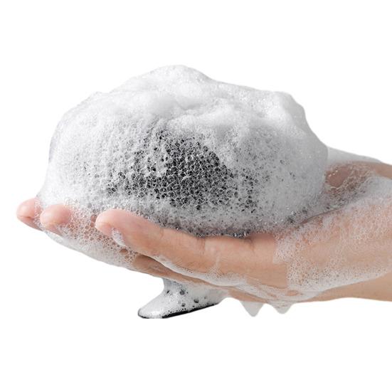 Super Soft Sunflower Suction Cup Bath Ball 2-in-1 Exfoliating Bath Sponge with Massage Function Soft Massage Shower Ball