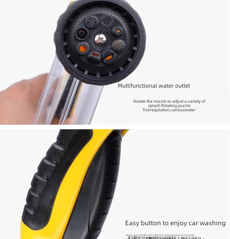 High-Pressure Car Wash Foam Water Gun Set with 4-Connector Hose