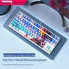 F87-Key Compact Silent Mechanical Gaming Keyboard for Girls - Customizable Design for Office and E-Sports
