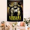ANNirvanaRock Band Printed Large Wall Tapestry Art Science Fiction Room Home Decor Decor Blanket