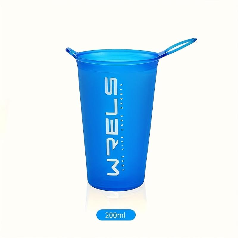 1pc 200ml Foldable Sports Water Cup Marathon Cross-country Running Folding Soft Water Cup Small and Light Easy To Carry Cup