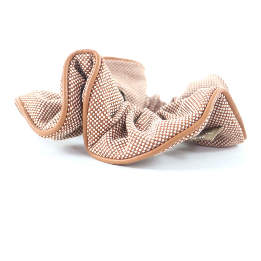 Excellent HERMES Shush Claudia Plan Air Serie Metal with Leather cotton Women Used