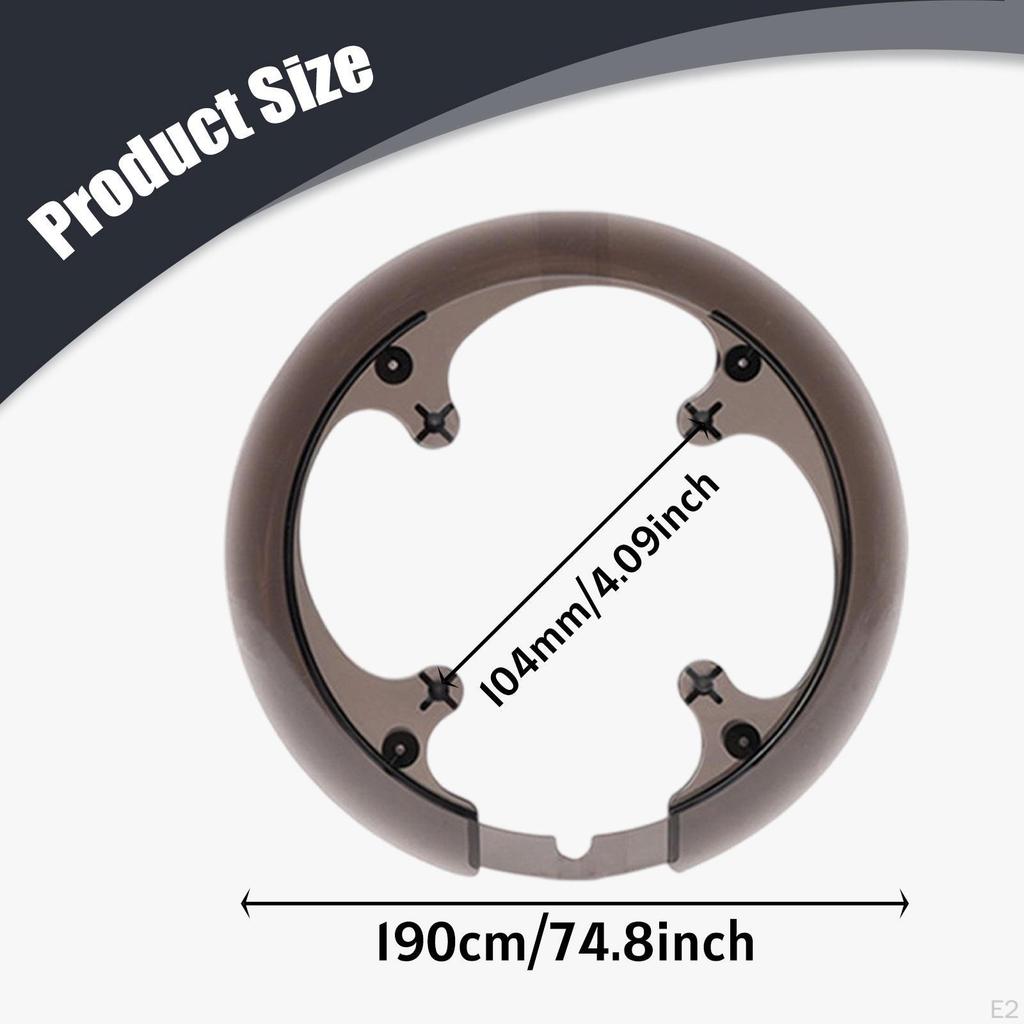 Bike Chain Guard Sprocket Cover Round Lightweight Easy To Install Mountain Loop Protector