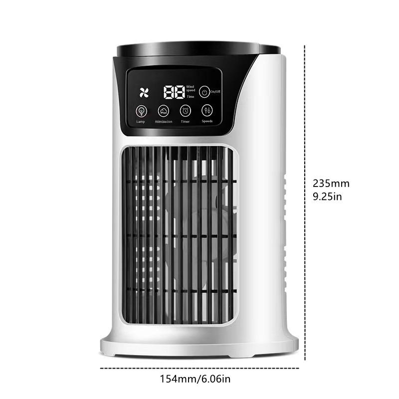 Mini Water Cooling Fan With Usb Spray Humidifier For Office And Dorm Rooms