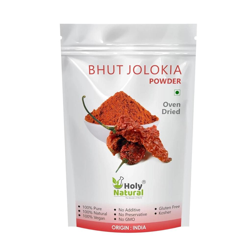 Holy Natural Bhut Jolokia Powder, Oven Dried 100gm