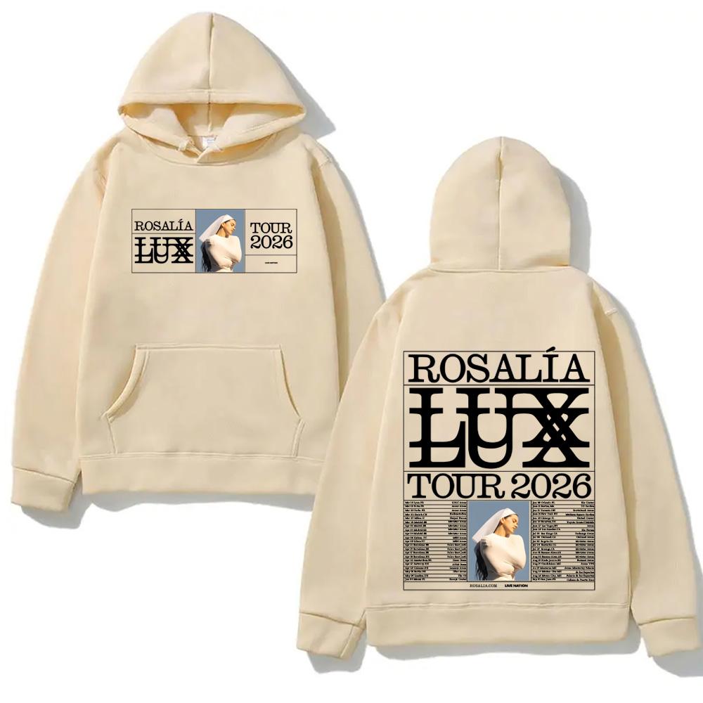 

ROSALIA LUX Тур 2026 ХУДІ ROSALÍA з Кишенею Фліс Зручна Толстовка Панк Одяг Харадзюку Високоякісні Светри XS хакі