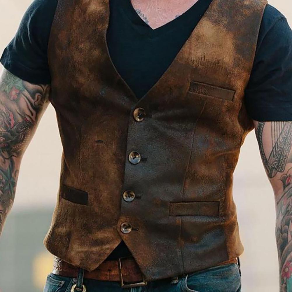 cross button waistcoat