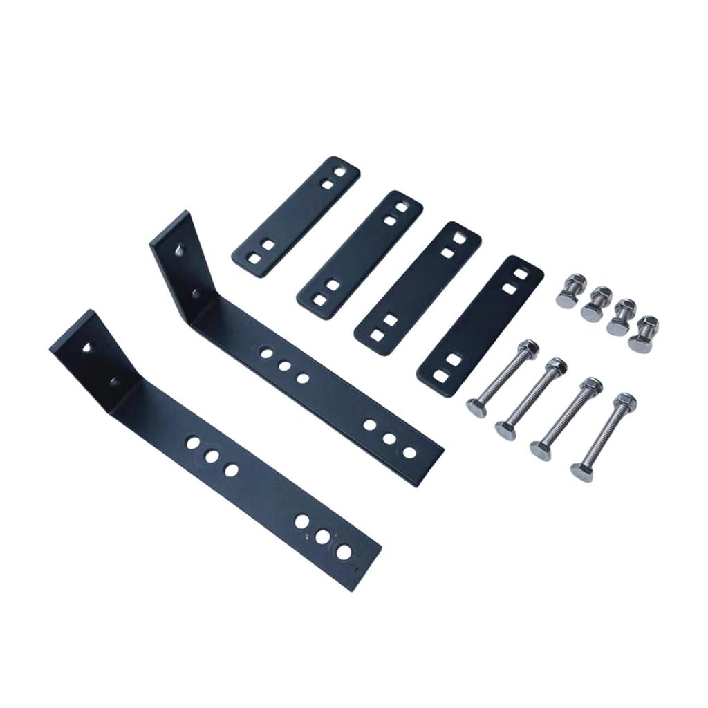 Car Awning Mounting Hardware Bracket Kit Universal Fit , Black Professional for Outdoor Camping