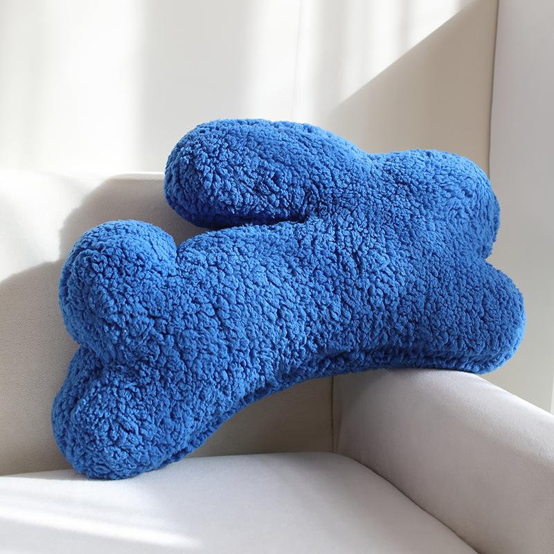 Rabbit Shaped Plush Pillow Nordic Style Special Shaped Decorative Cushion Sofa Bedside Pillow Living Room Chair Back Cushion