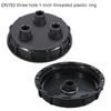 DN150 Plastic Lid 162mm IBC Ton Tank Double Hole Cap, Dual Port Filling Extraction Cover Easy To Disassemble