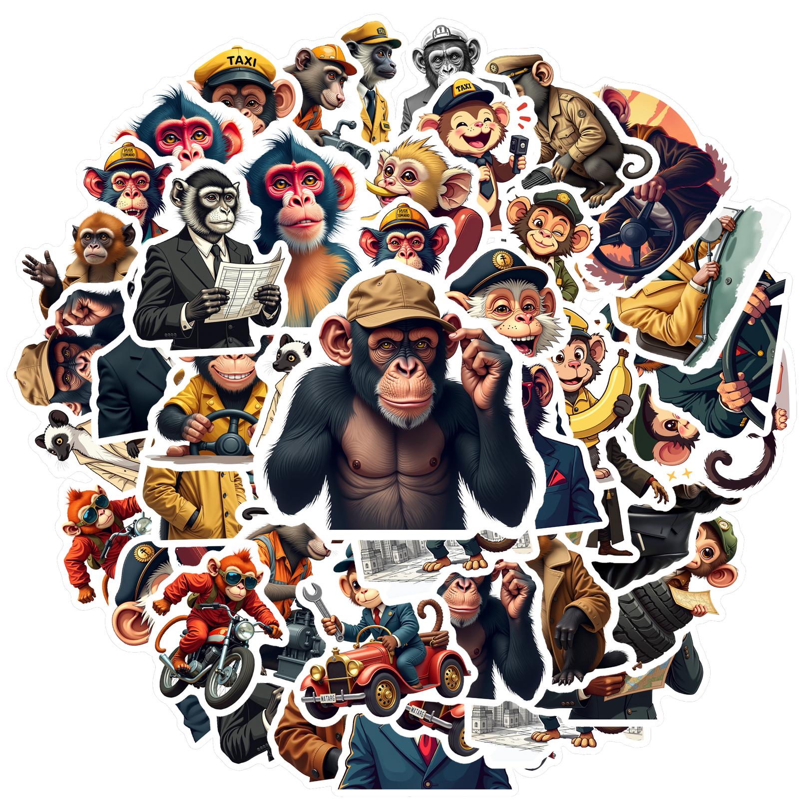 35pcs-50pcs Humorous Stickers Detailed Graffiti Decals Funny Stickers For DIY Phone Guitar Laptop Notebook Suitcase Cup DIY