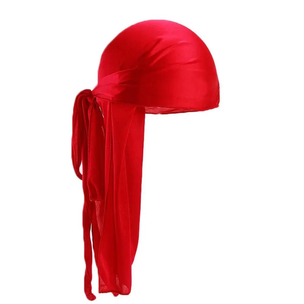 Lässiges Radfahr-Kopftuch Trendiges Vintage Stirnband Hut Baumwolle Langer Schwanz Piratenkappe Durag Hip Hop Bandana Unisex