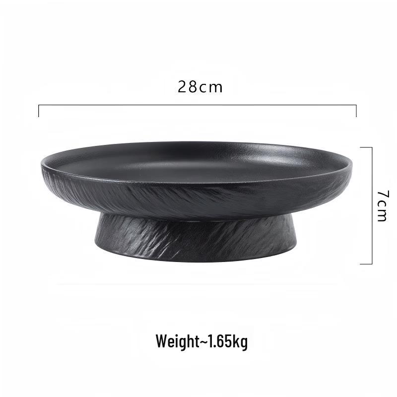 Японская приподнятая керамическая сервировочная тарелка Abay 11 дюймов