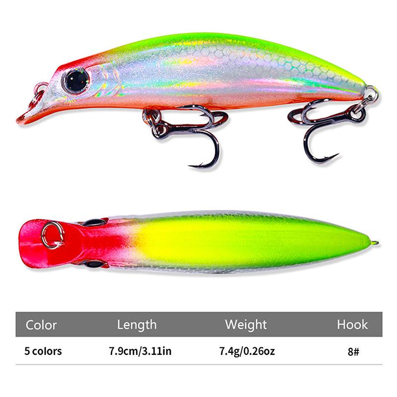 Minnow Fishing Lure 7.4G 7.9Cm Sinking Full Water Accesorios Carp Bass Fish Artificial Fishing Bait