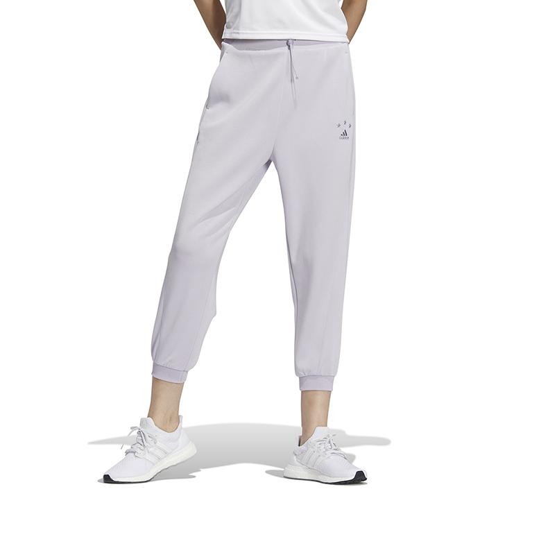 Женские джоггеры с манжетами и принтом логотипа Adidas — фото 2