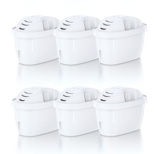 [Set of 6] Molifal Brita Compatible Water Purifier Filters | High-Performance Coconut Activated Carbon & Ion Exchange Resin | Compatible with Brita Ca