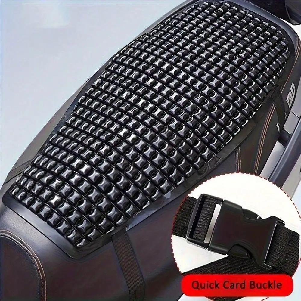 

Black gel seat cushion for motorcycle, breathable and non-slip cushion with quick release чёрный