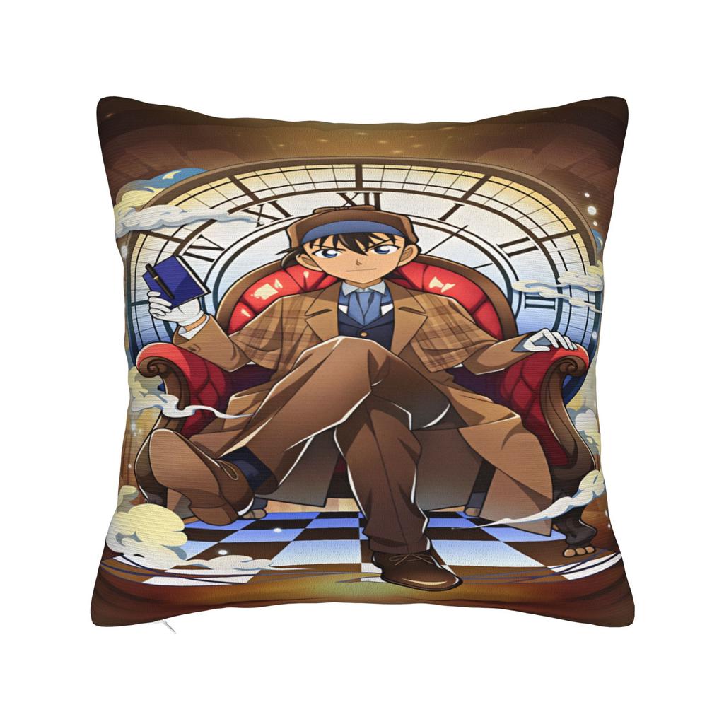 Detectives Conans Pillow Cover Soft Cushion Cover Funny Pillow Case For Couch Sofa Bedroom