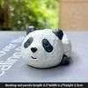Little Panda Handmade Figurine, Cute Cake for Car Decoration, Tabletop Resin Small Handicraft, Small Animal Toy