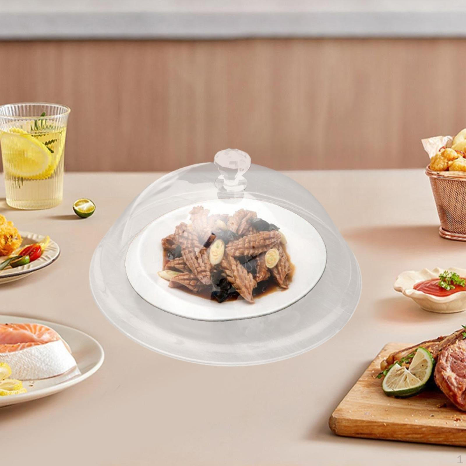 

Clear Food Cover Cake Dome Lightweight Reusable Protection with Handle Dustproof for Home 26.3cmx19.3cmx11.3cm