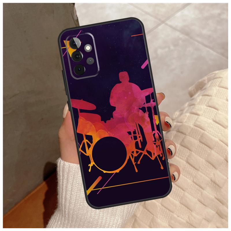 Musical Instrument Drum For Samsung Galaxy A15 A35 A55 A32 A12 A22 A52 A06 A54 A34 A14 A56 A36 A26 A16 A13 A53 Case