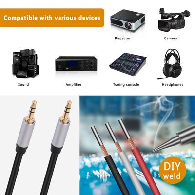 3,5mm Stecker auf offenes Ende blanke Drähte TRS 3-polig Stereo 1/8 Zoll 3,5mm Audiokabel für Kopfhörer Lautsprecher Reparatur Ersatz