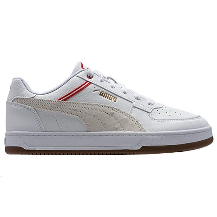 PUMA Slip Resistant Durable Low Top Skate Shoes Unisex sneaker White Beige 392487-01