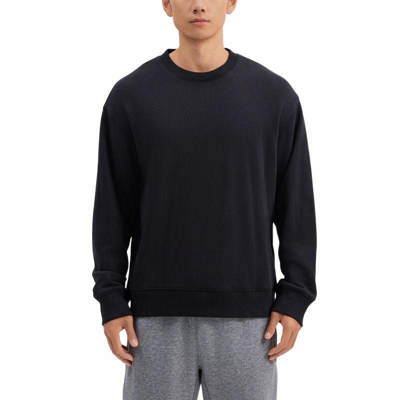 

DECATHLON DOMYOS Solid Color Versatile Soft Crew Neck Warm Long Sleeve Sweatshirt Men s Smoky Black L-175/100A дымный черный