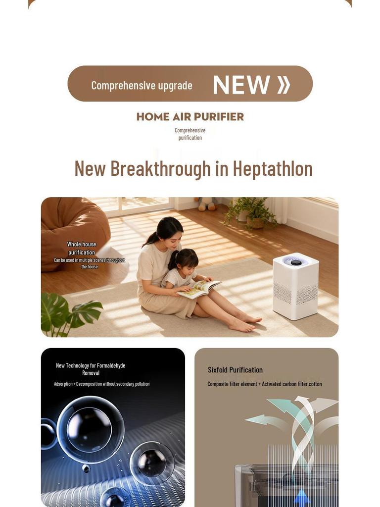 USB Air Purifier: Negative Ion, Formaldehyde & Odor Removal, Indoor Deodorizer