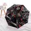 1pc Knight Armor Automatic Open/Close Umbrella Compact Folding Umbrella, All-Season Portable Umbrella for Women/Men044