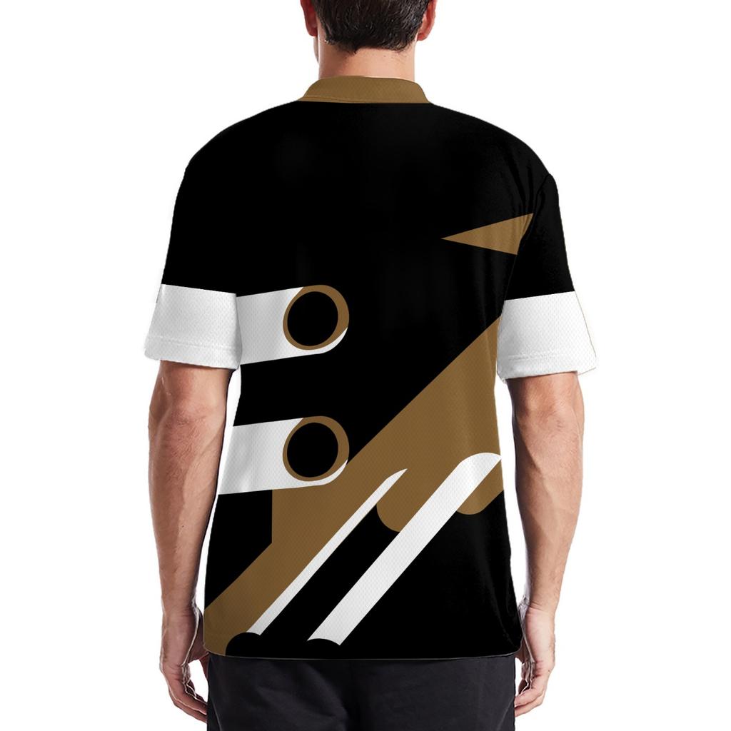 2026 Summer Men's Polo Shirt - 3D Printed Design Breathable Lightweight Stylish and Comfortable Versatile