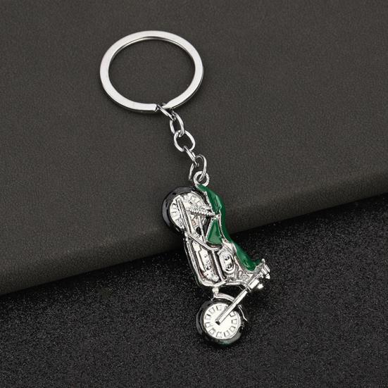 Motorcycle Keychain Alloy Rhinestone Metal Key Ring  Multiple Colors Cool Car Keychain Accessories for Men Women Accessories