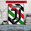 Juventus 5D Diamond Painting Round Diamond Rhinestones Mosaic Diamond Embroidery Wall Paintings Rhinestones Gift Frameless