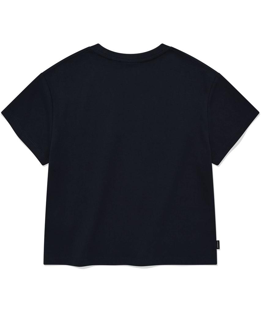 COVERNAT WOMAN Crop Fruit T-Shirt Navy