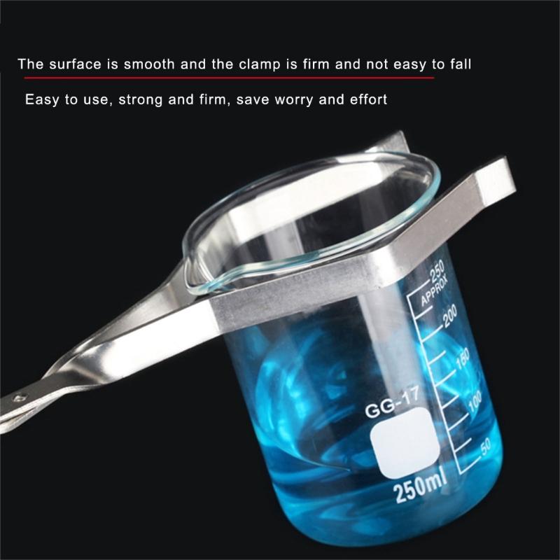 2 Stück Laborbecherzangen Messbecherzangen Becherklemme Zange Werkzeug für Laborwissenschaftsexperiment und Haushalt